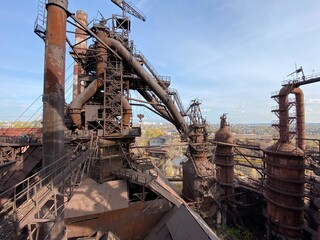 
abandoned metallurgical plant