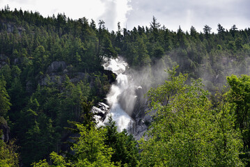 Shannon Falls near Squamish, British Columbia, Canada
