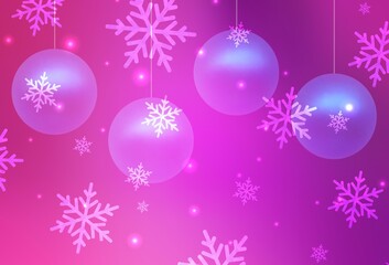 Light Pink vector template in carnival style.