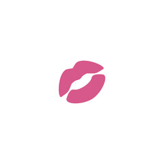Woman lips vector isolated icon