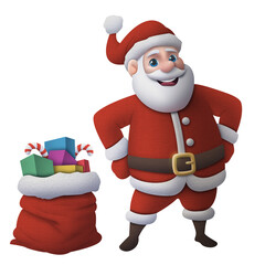 Feliz Natal. Papai Noel. Mensagem para impressao.