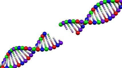 Genetic disease. 3D rendering.