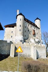 Zamek Bobolice na Szlaku Orlich Gniazd, na Jurze Krakowsko-Częstochowskiej.  © Albin Marciniak