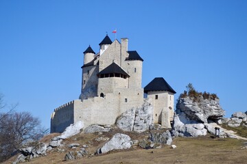 Zamek Bobolice na Szlaku Orlich Gniazd, na Jurze Krakowsko-Częstochowskiej.  © Albin Marciniak