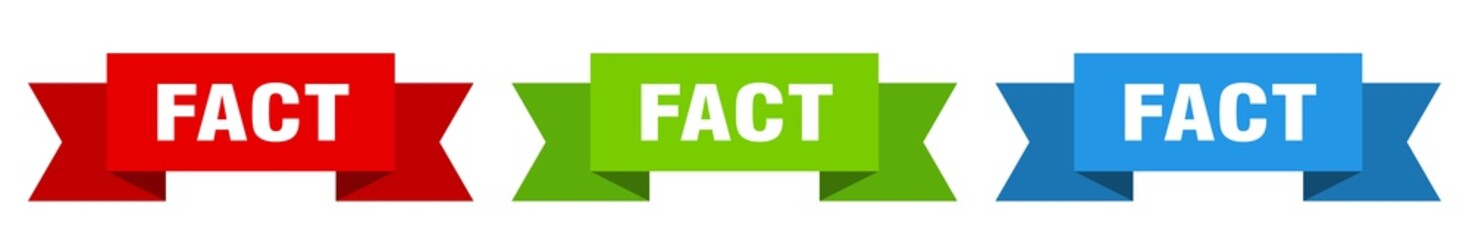 fact ribbon. fact isolated paper sign. banner