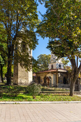 Fototapeta na wymiar Holy Trinity Orthodox Church in city of Ruse, Bulgaria