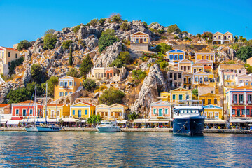 Naklejka premium Symi Island view in Greece.