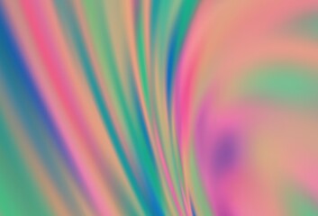 Light Green vector blurred shine abstract background.