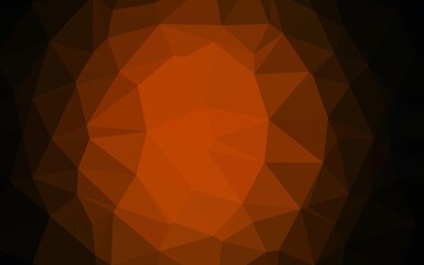 Dark Yellow, Orange vector low poly texture.
