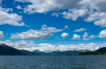 lake and clouds