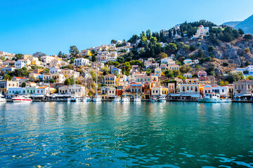 Obraz premium Symi Island view in Greece.