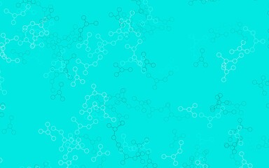 Light Green vector pattern with artificial intelligence network.