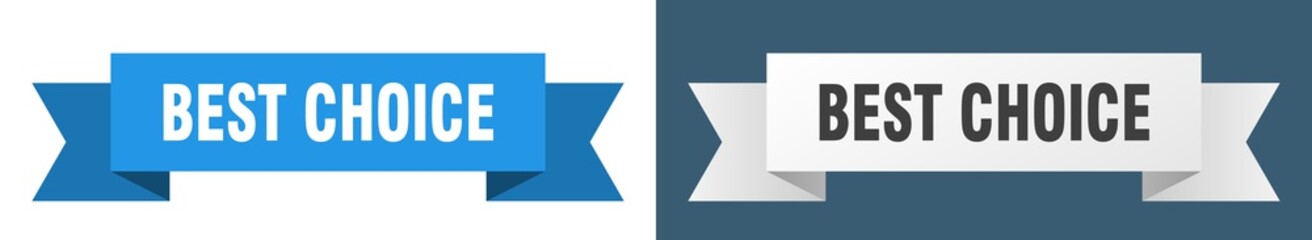 best choice ribbon. best choice isolated paper sign. banner