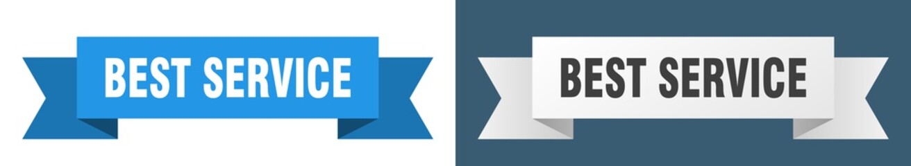 best service ribbon. best service isolated paper sign. banner