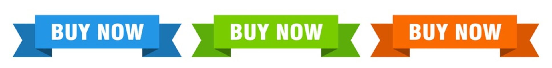 buy now ribbon. buy now isolated paper sign. banner