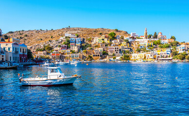 Symi Island view in Greece.