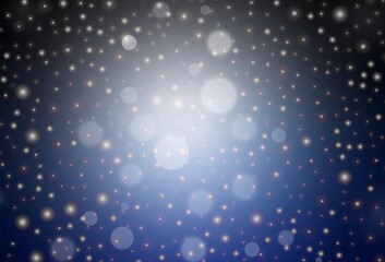 Dark BLUE vector layout in New Year style.