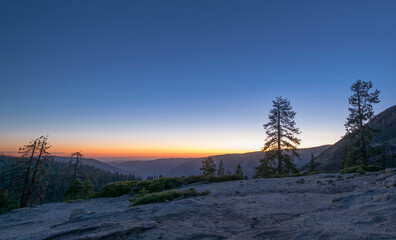 Fototapeta na wymiar Sonnenuntergang im Yosemite