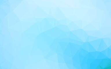 Light BLUE vector abstract mosaic backdrop.