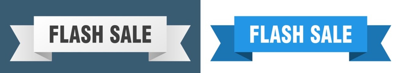 flash sale ribbon. flash sale isolated paper sign. banner