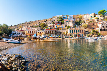 Fototapeta na wymiar Symi Island view in Greece.