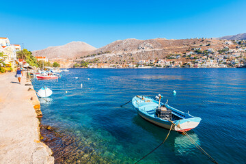 Obraz premium Symi Island view in Greece.