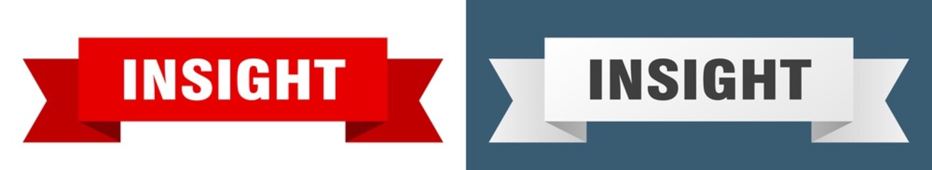 insight ribbon. insight isolated paper sign. banner