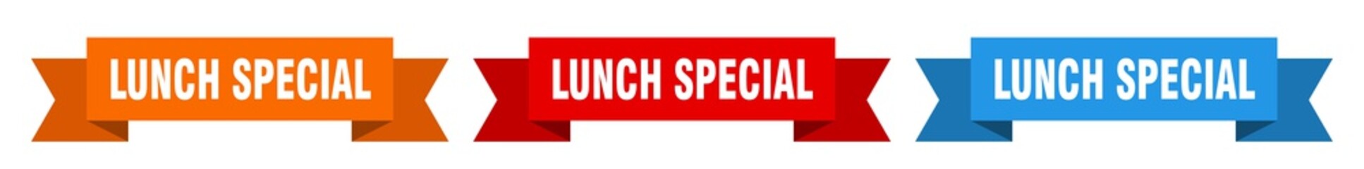 lunch special ribbon. lunch special isolated paper sign. banner