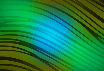 Light Blue, Yellow vector layout with wry lines.