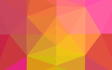Light Pink, Yellow vector low poly cover.