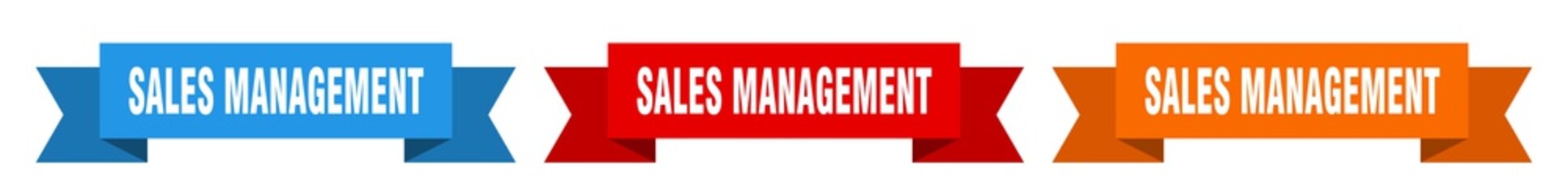 sales management ribbon. sales management isolated paper sign. banner
