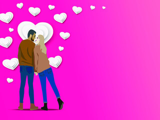 
Pure white heart A couple who are completely in love with you.