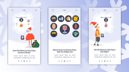 App Screens About Safe Christmas Holidays Delivery