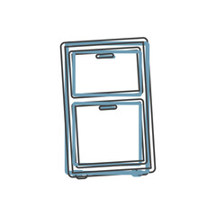 Vector icon furniture dresser on cartoon style on white isolated background.