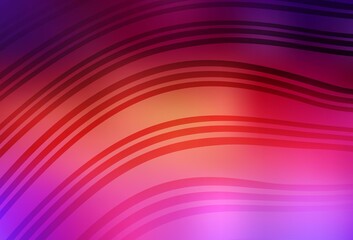 Light Pink, Yellow vector background with lines.