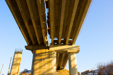 repair of an old road bridge 