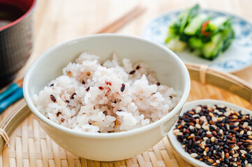 古代米入りご飯