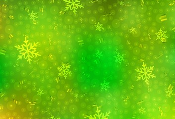 Light Green, Yellow vector layout in New Year style.