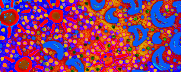 Sea Ethnic Background. Blue Cool Template. Azure