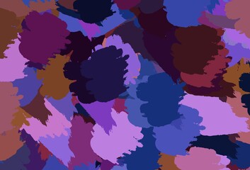 Light Blue, Red vector background with abstract shapes.