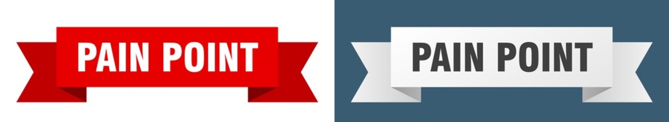 pain point ribbon. pain point isolated paper sign. banner