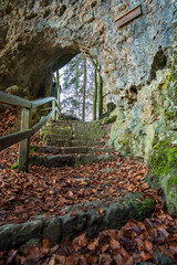 Obraz premium Wiesenttal-Trail in der Fränkischen Schweiz