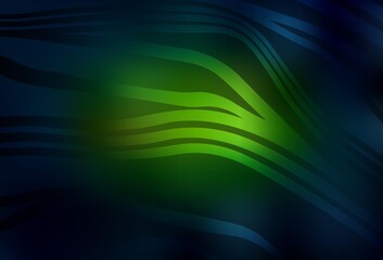Dark Green, Yellow vector backdrop with wry lines.