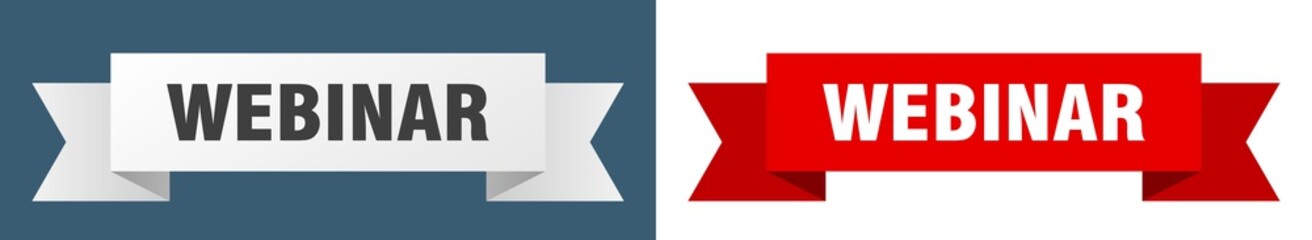 webinar ribbon. webinar isolated paper sign. banner