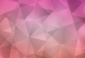 Light Pink vector polygonal pattern.