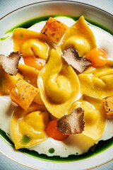 ravioli with ricotta and truffle