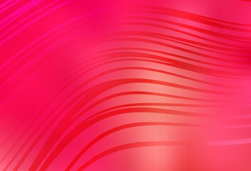 Light Red, Yellow vector texture with bent lines.