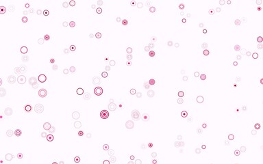 Light Pink vector layout with circle shapes.