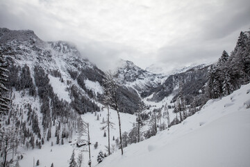 Obraz premium Winter in Flachau und Flachauwinkel im Pongau