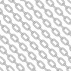 Vector geometric seamless pattern. Modern geometric background. Repeating geometric pattern with a chain.